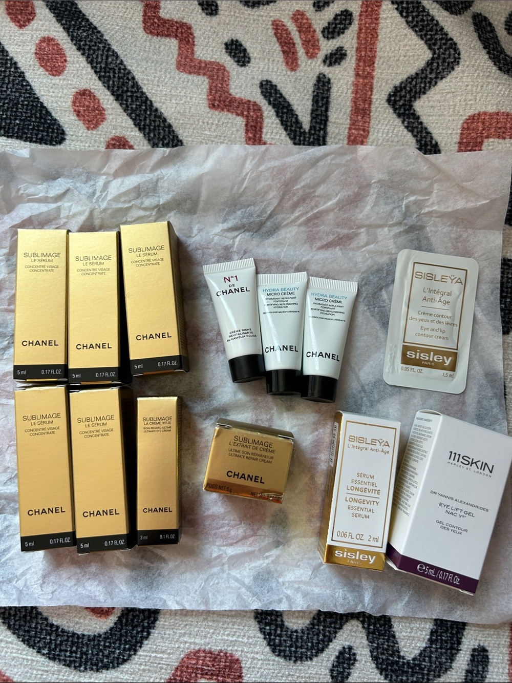 Chanel & Sisley skincare 13 pc bundle